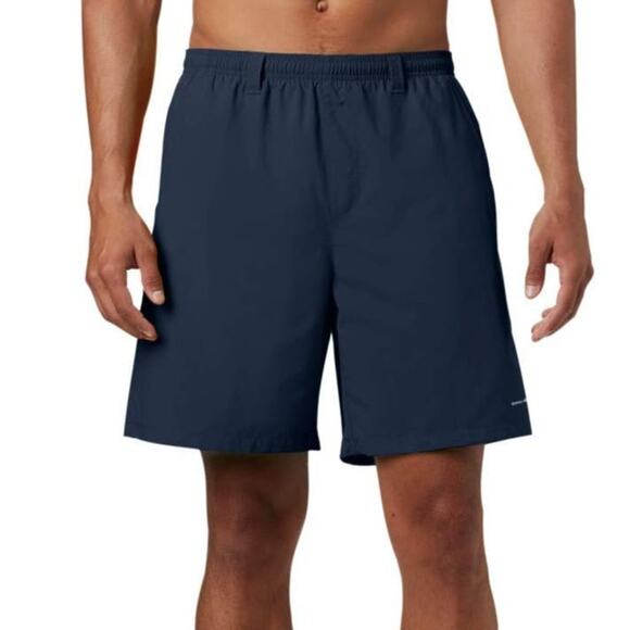 Columbia PFG Backcast III Lined Water Swim Short 8" Inseam Navy Mens Large - Picture 1 of 10